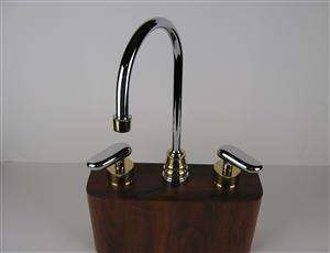 Solid Brass Chrome & Polished Brass Kitchen Faucet  