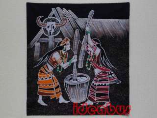 China Art Handmade Batik Wax Dyed Tapestry GZA1015c110  
