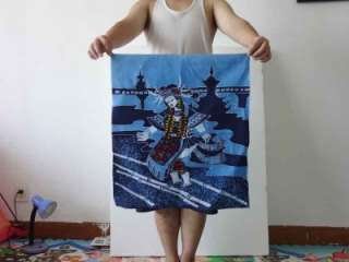 China Traditional Art Handmade Wax Printing Batik Tapestry TINIKLING 