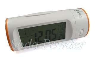 Projection Alarm Desk Clock Temperature (White Orange)  