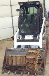 BOBCAT 463 WITH CAB AND HEAT & TRACKS LOW HOURS WILL SHIP SNOW LOADER 