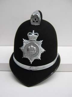 OBSOLETE BRITISH ORIGINAL POLICE HELMET, SOUTH WALES CONSTABULARY 
