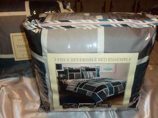   Reversible Comforter Bed Ensemble Twin/Twin XL 735732650574  