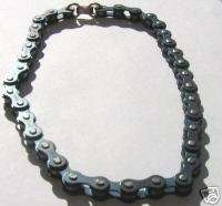 Large Heavy metal bike chain necklace/bracelet combo  