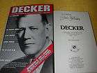 Decker A Biography of Sheriff Bill Decker, Dallas County, Texas, 1898 