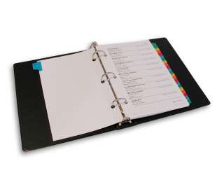 Binder not included, but we do sell binders too