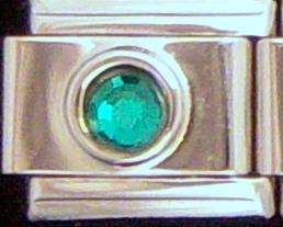 Magnetic Birthstone 9mm Italian Charm May Emerald1200 Gauss per Magnet 
