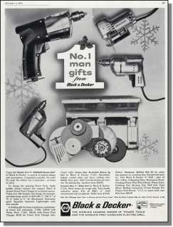 1961 Black & Decker Tools For Christmas   Print  Ad  