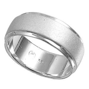  Sterling Silver Ring   8mm Band Width in Sizes 4 14 