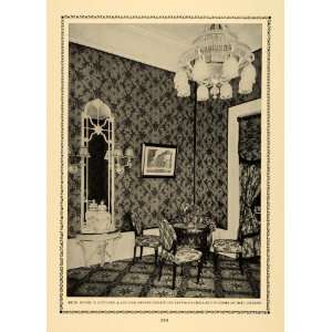 1914 Print Runge Scotland Architect Bremen Reception Hall Room Coffee 