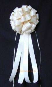 36 Ivory Pew Bows Wedding Decorations Supplies  
