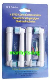 PACK ORAL B BRAUN COMPATIBLE FLEXI SOFT TOOTHBRUSH HEADS   Ships 
