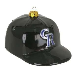  Colorado Rockies MLB Glass Baseball Cap Ornament (4 inch 