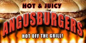 Concession Banner ANGUS BURGERS V2   48 W X 24 H  