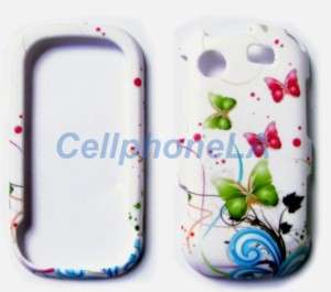Samsung Messenger Touch R630 Green Butterfly Case Cover  