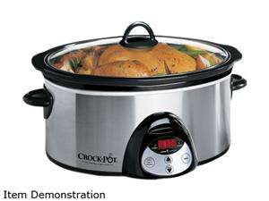  POT SCVC651 F CP Stainless Steel 6.5 Quart Oval Countdown Slow Cooker