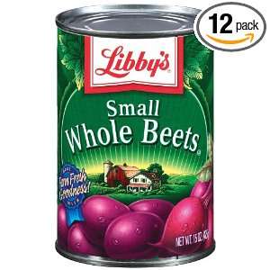 Libbys Small Whole Beets, 15 Ounce Grocery & Gourmet Food