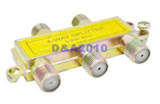 WAY CABLE TV SPLITTER 5 900MH Digital Analogue Satellite Coaxial Out 