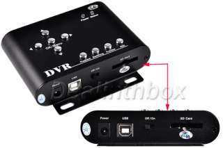 Mini 2CH Security CCTV DVR Support D1/QVGA 32GB SD/SDHC  