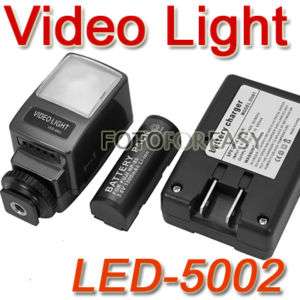 Pro LED Video Light Camera DV Camcorder Charger Battery  