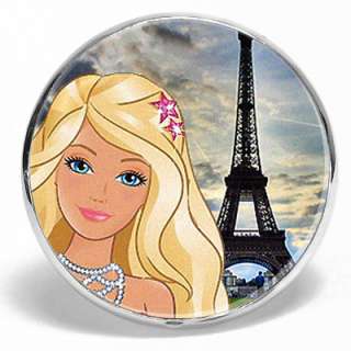 B35 BARBIE IN PARIS eiffel tower big photo cameo ring  