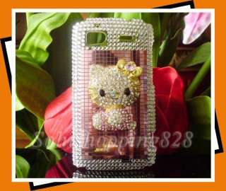   Pink 3D Hello Kitty Bling Hard Case Cover For HTC Inspire 4G  