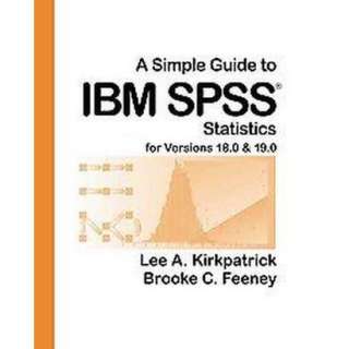   Statistics for Versions 18.0 & 19.0 (Paperback).Opens in a new window