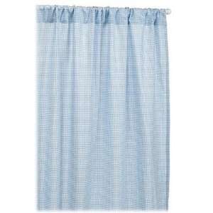   Classic 63 Rod Pocket Curtain Panels in Blue Gingham