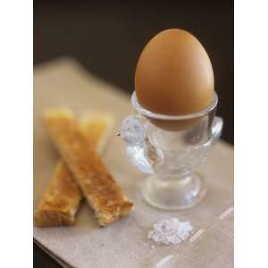 Boiled Egg and Soldiers (Strips of Toast, England) Premium 
