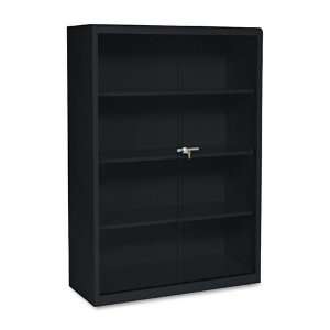  Tennsco  Executive Steel Bookcase w/ Glass Drs, 4 Shelves 