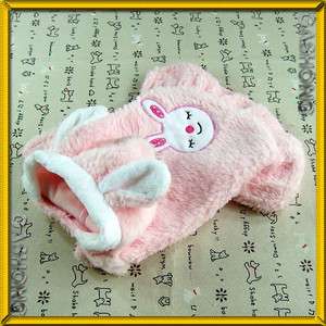 Dog & Cat Clothes Faux Fur Dresses,Bunny Ears Hoodie Costume Skirts 