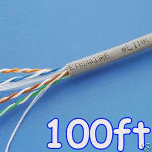 100ft eLINK Real Cat6 Cat.6 UTP LAN Cable Solid 23AWG  