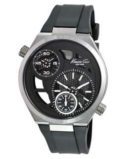 Cole New York Watch, Mens Black Silicone Strap KC1683   Kenneth Cole 