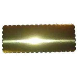  Gold Scalloped Cake Board (thick), 6.5 x 16.75, 20 per 