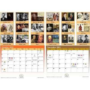 Superstars Wall Calendar (Jul 2010 to Dec 2011) (National Holidays 