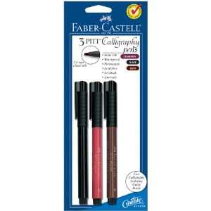  Creative Studio 2mm Pitt Calligraphy Pen 3 Pack Cranberry 