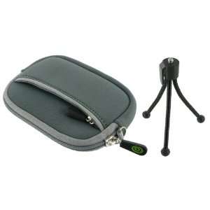   Case (Grey) and Tripod for Fujifilm Finepix A170 Digital Camera