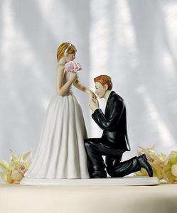 Cinderella Moment Romantic Couple Wedding Cake Topper  