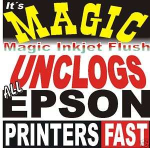UNCLOG EPSON DYE INK PRINTER PRINTHEAD CLEANER CLEANING  