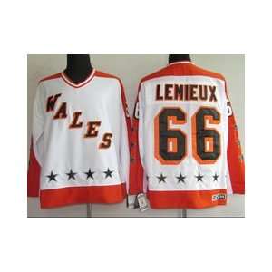  Lemieux #66 NHL Pittsburgh Penguins White Hockey Jersey 