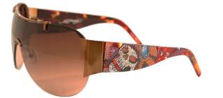 Ed Hardy Cocoa/Brown EHS 003 Japan Sunglasses  