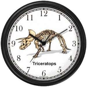  Triceratops Skeleton Dinosaur Animal Wall Clock by 