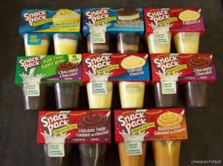 HUNTS PUDDING CUPS SNACK PACK various flavours YUMMY  