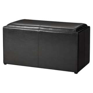   Storage Ottoman with Scrapbook Flip Top Tray.Opens in a new window