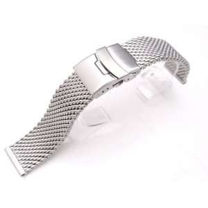   Stainless Steel Mesh Divers Watch Band Bracelet 