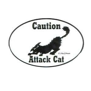  Euro Style Attack Cat Sticker 