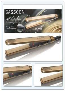 Brand New Vidal Sasson Gold Ceramic Ionic Long Plate Hair Straightener