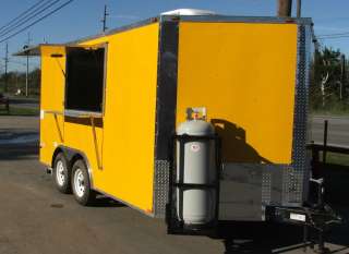 NEW 8.5 X 14 YELLOW V NOSE CONCESSION FOOD TRAILOR  