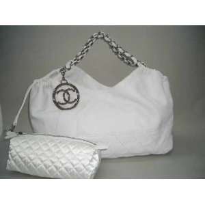  Chanel White Baby Coco Cabas Bag 