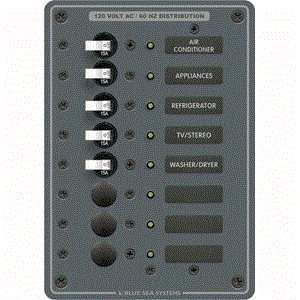 Blue Sea 8059 AC 8 Position Toggle Circuit Breaker Panel  